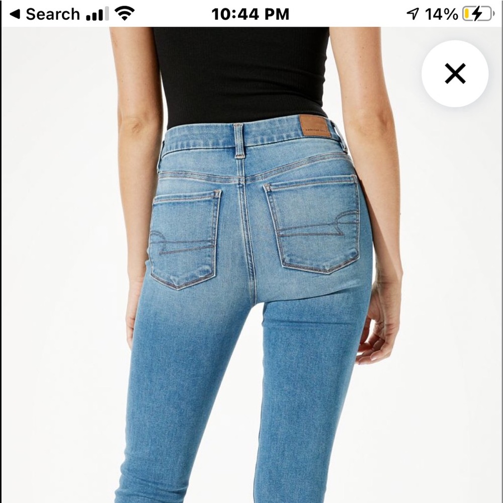 American Eagle high rise Jegging 00 - Picture 6 of 6